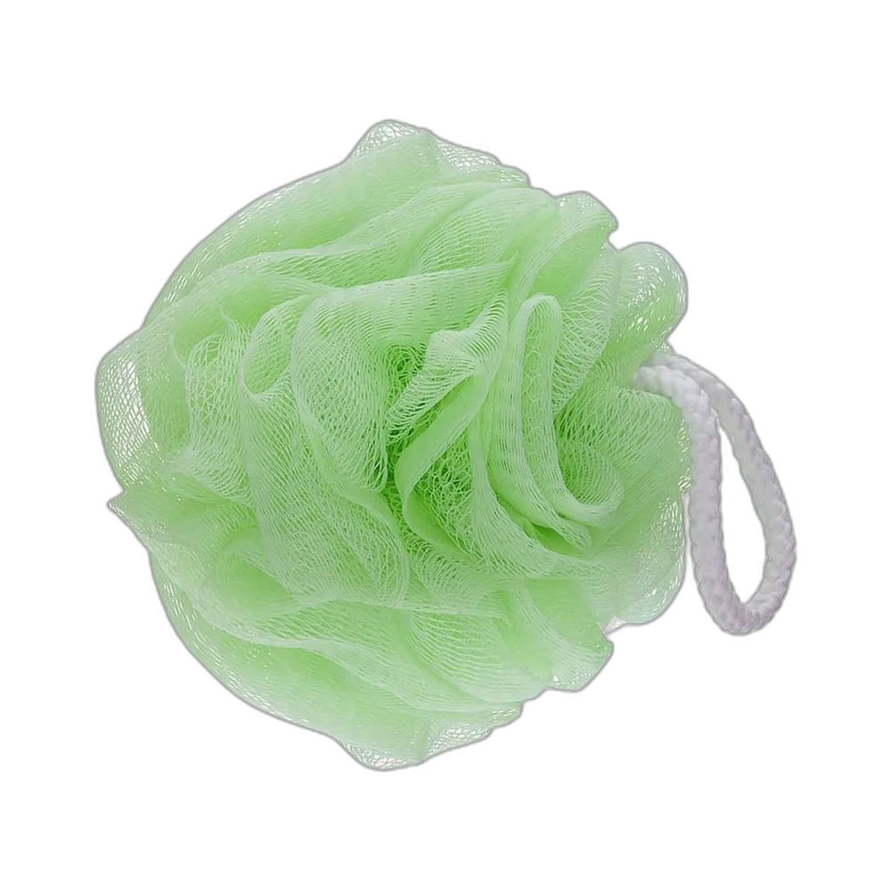 Detalhe da textura da esponja de banho Condor azul clara